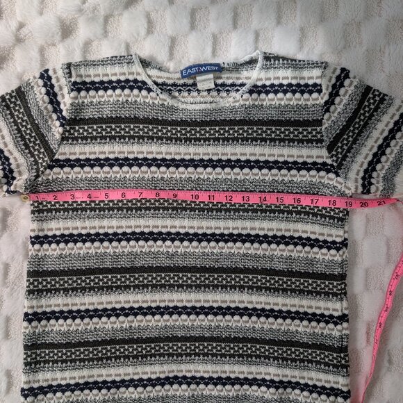 Vintage striped crochet tee - Picture 6 of 9